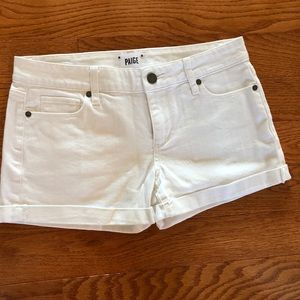 Paige White Denim Shorts